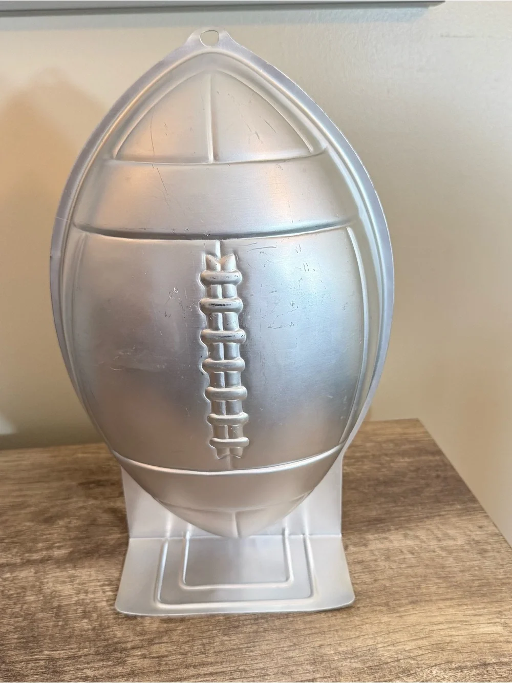 Vintage 1990 Wilton Football Aluminum Cake Pan Model 2105-6504 Party